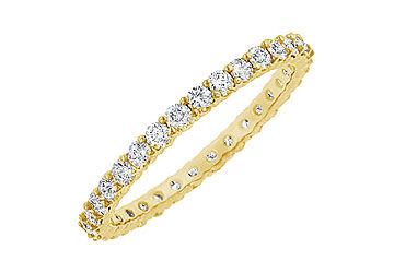 Diamond Eternity Bangle  14K Yellow Gold 6.00 CT Diamonds