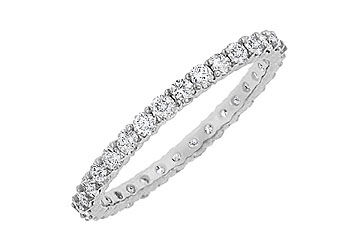 Diamond Eternity Bangle  14K White Gold 6.00 CT Diamonds