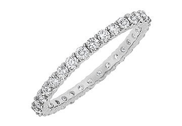 Diamond Eternity Bangle  14K White Gold 10.00 CT Diamonds