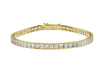 Diamond Tennis Bracelet  14K Yellow Gold - 3.50 CT Diamonds