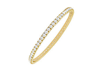 Diamond Eternity Bangle  18K Yellow Gold - 3.00 CT Diamonds