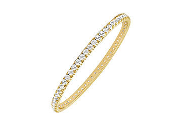 Diamond Eternity Bangle  18K Yellow Gold - 5.00 CT Diamonds