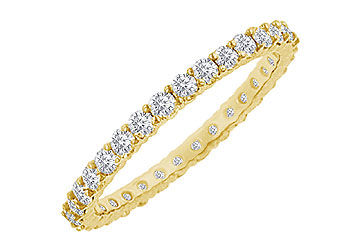 Diamond Eternity Bangle  18K Yellow Gold - 10.00 CT Diamonds