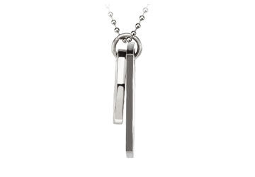 Stainless Steel Buffalo Bills Team Name and Logo Double Dog Tag Pendant with chain - 45.50MM X 2