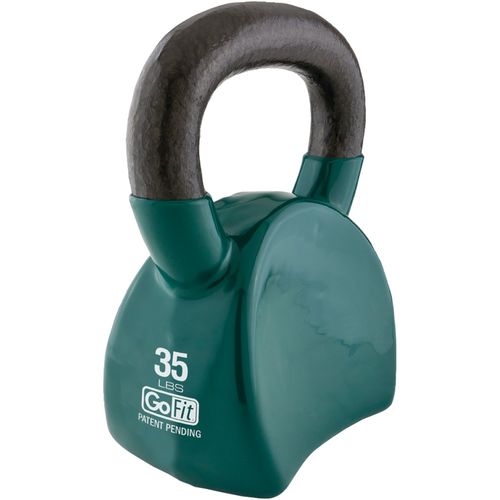 GOFIT GF-CKB35 Contour Kettlebell & DVD (35 lbs, Green)