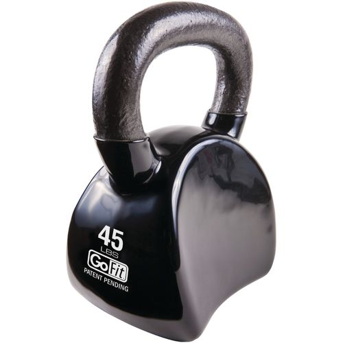 GOFIT GF-CKB45 Contour Kettlebell & DVD (45 lbs, Black)