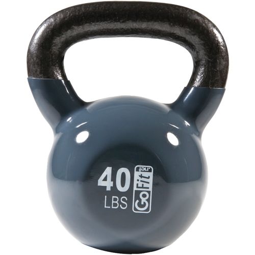 GOFIT GF-KBELL40 Contour Kettlebell & DVD (40 lbs; Gray)