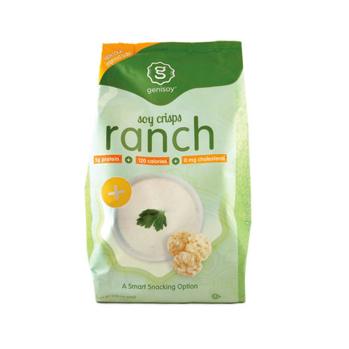 Genisoy Soy Crisps - Creamy Ranch - 3.85 oz - Case of 12