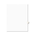 Avery-Style Legal Side Tab Divider, Title: 18, Letter, White, 25/Pack