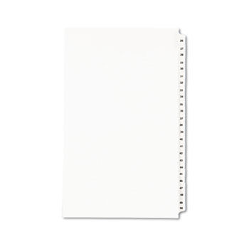 Avery-Style Legal Side Tab Divider, Title: 26-50, 14 x 8 1/2, White, 1 Set