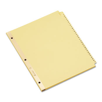 Gold Reinforced Laminated Tab Dividers, 31-Tab, 1-31, Letter, Buff, 31/Set