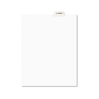 Avery-Style Preprinted Legal Bottom Tab Divider, Exhibit B, Letter, White, 25/PK