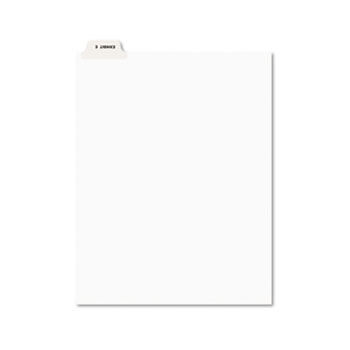 Avery-Style Preprinted Legal Bottom Tab Divider, Exhibit E, Letter, White, 25/PK