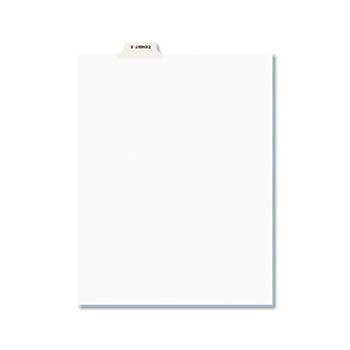 Avery-Style Preprinted Legal Bottom Tab Dividers, Exhibit X, Letter, 25/Pack