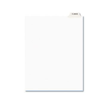 Avery-Style Preprinted Legal Bottom Tab Dividers, Exhibit Z, Letter, 25/Pack