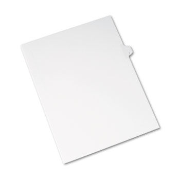 Allstate-Style Legal Side Tab Divider, Title: I, Letter, White, 25/Pack