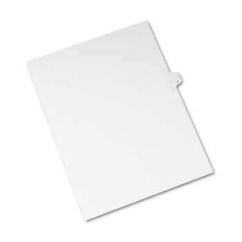 Allstate-Style Legal Side Tab Divider, Title: K, Letter, White, 25/Pack