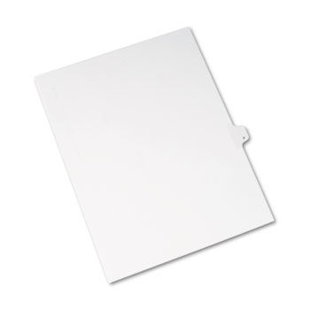 Allstate-Style Legal Side Tab Divider, Title: P, Letter, White, 25/Pack