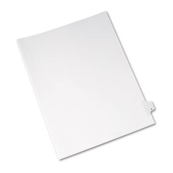 Allstate-Style Legal Side Tab Divider, Title: X, Letter, White, 25/Pack