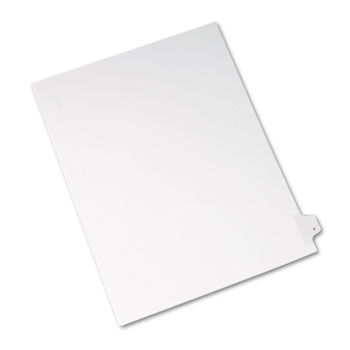 Allstate-Style Legal Side Tab Divider, Title: Y, Letter, White, 25/Pack