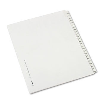 Allstate-Style Legal Side Tab Dividers, 25-Tab, 226-250, Letter, White, 25/Set