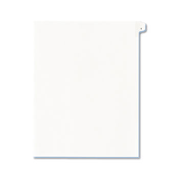 Allstate-Style Legal Side Tab Divider, Title: 1, Letter, White, 25/Pack