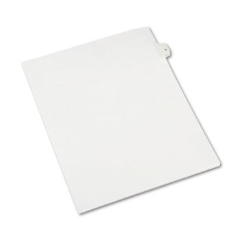 Allstate-Style Legal Side Tab Divider, Title: 5, Letter, White, 25/Pack