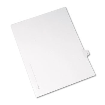 Allstate-Style Legal Side Tab Divider, Title: 8, Letter, White, 25/Pack