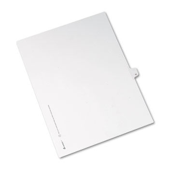 Allstate-Style Legal Side Tab Divider, Title: 11, Letter, White, 25/Pack