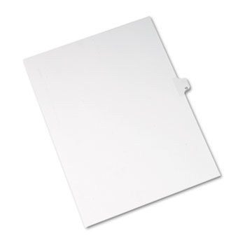 Allstate-Style Legal Side Tab Divider, Title: 12, Letter, White, 25/Pack