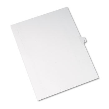 Allstate-Style Legal Side Tab Divider, Title: 13, Letter, White, 25/Pack