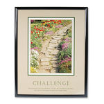 Challenge""Framed Motivational Print, 24 x 30