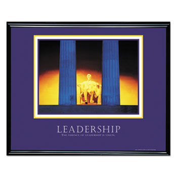 Leadership"" Framed Motivational Print, 30 x 24