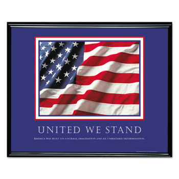 United We Stand"" Framed Motivational Print, 30 x 24