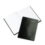 Bonded Leather Journal, Black, 160 Gold-Edged Pages, 5 1/2 x 7 3/4