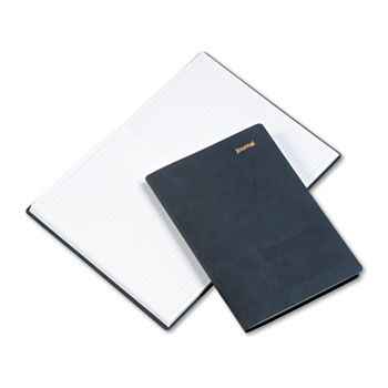 Leatherlike Journal, Black Polyurethane Cover, 160 Pages, 5 1/2 x 7 3/4