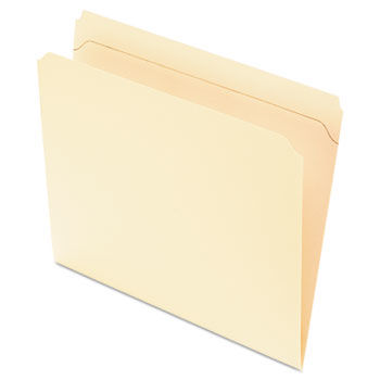 Reinforced Top Tab File Folders, 11 point Manila, Straight Cut, Letter, 100/Box