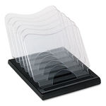 Document Browser, Five Sections, Plastic, 8 1/8w x 11 5/8d x 6 3/8h, Black