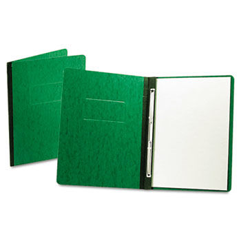 PressGuard Report Cover, Prong Clip, Letter, 3"" Capacity, Dark Green