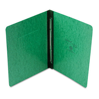 Pressboard Report Cover, 2 Prong Fastner, Letter, 3"" Capacity, Dark Green