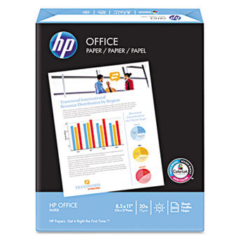 Office Paper, 92 Brightness, 20lb, 8-1/2 x 14, White, 500 Sheets/Ream