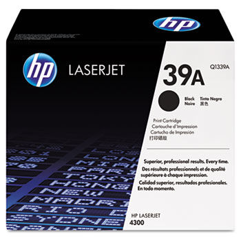 Q1339A (39A) Toner, 18000 Page-Yield, Black