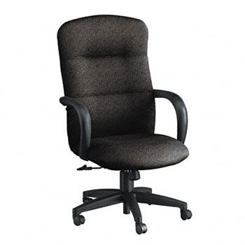 Allure Executive High-Back Swivel/Tilt Chair, Raven Fabric