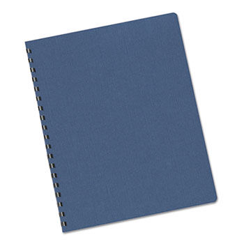 Linen Texture Binding System Covers, 11-1/4 x 8-3/4, Navy, 50/Pack