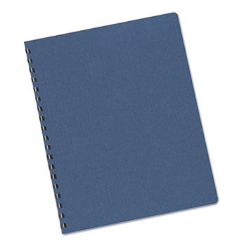 Linen Texture Binding System Covers, 11-1/4 x 8-3/4, Navy, 200/Pack