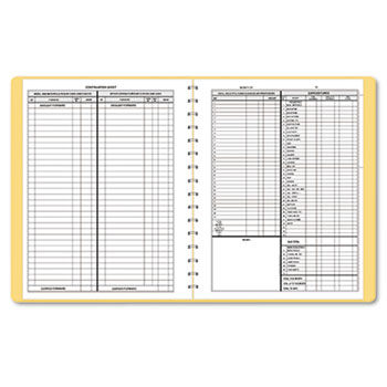 Bookkeeping Record, Tan Vinyl Cover, 128 Pages, 8 1/2 x 11 Pages