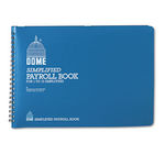 Simplified Payroll Record, Light Blue Vinyl Cover, 7 1/2 x 10 1/2 Pages