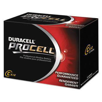 Procell Alkaline Batteries, C, 12/Box