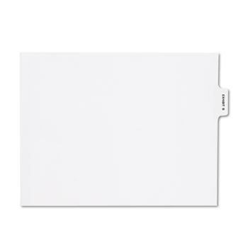 80000 Series Legal Index Dividers, Bottom Tab, Printed ""Exhibit B"", 25/Pack