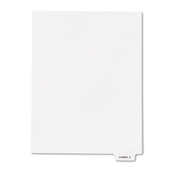 80000 Series Legal Index Dividers, Bottom Tab, Printed ""Exhibit E"", 25/Pack